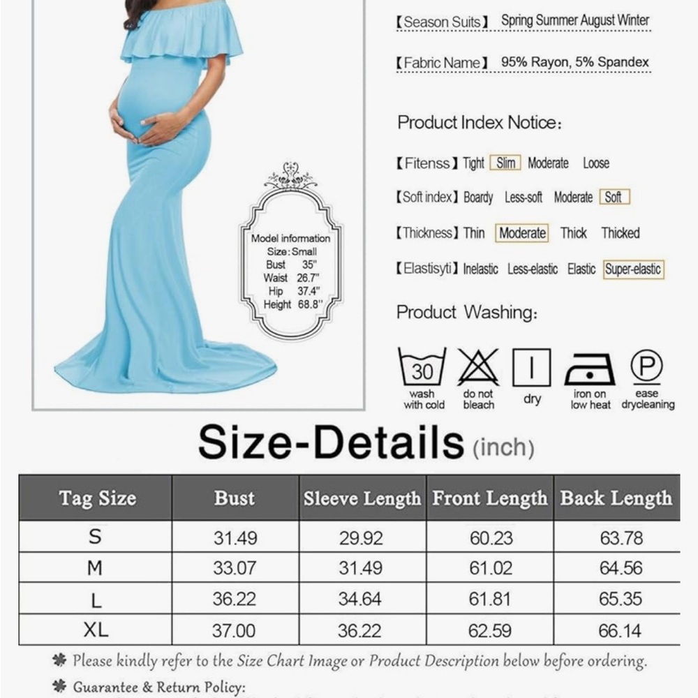 Maternity gown.